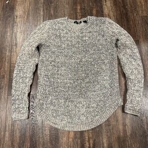 VTG Jeanne Pierre 100% Cotton Cable Knit Neutral Tone Sweater Women's Size S